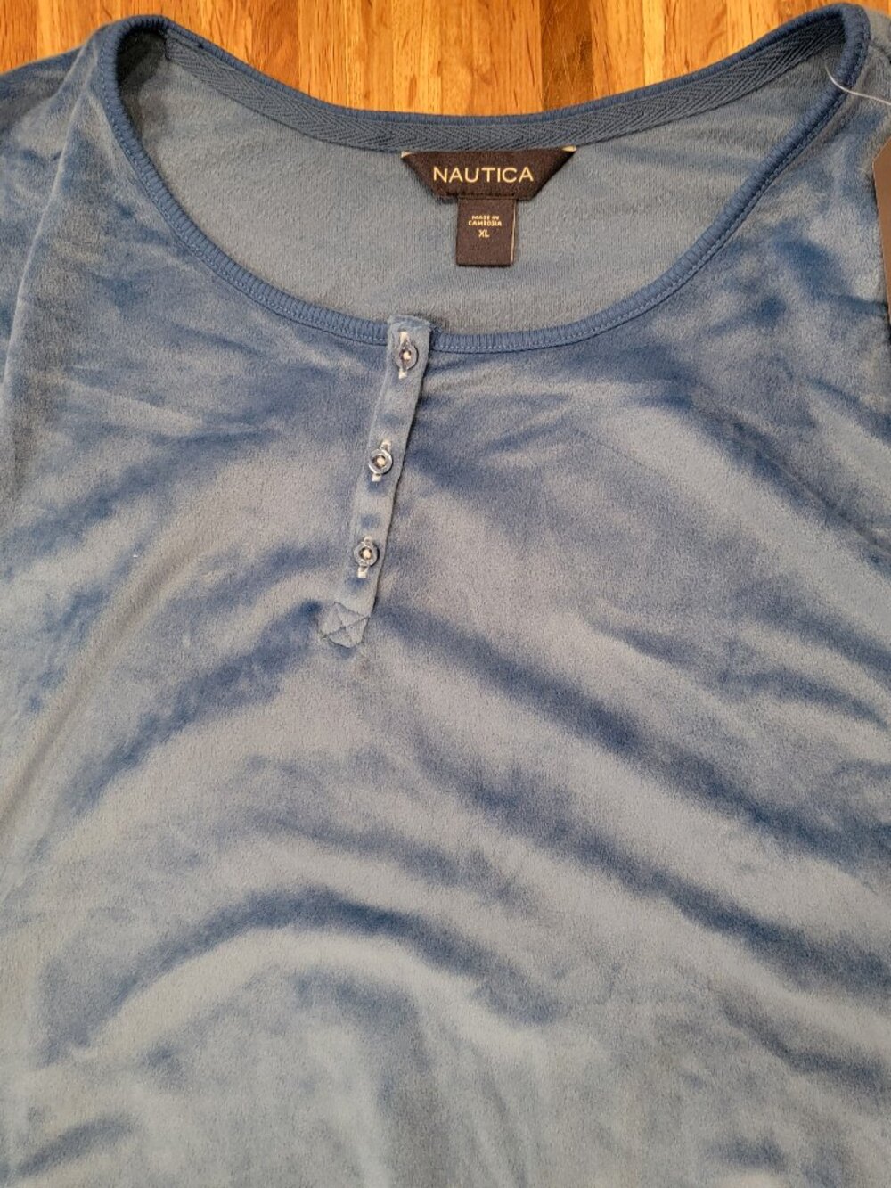 Nautica Nautical Blue Women's Pajama Set Velour - Picture 6 of 12